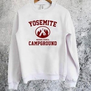 White Yosemite Park Sweatshirt